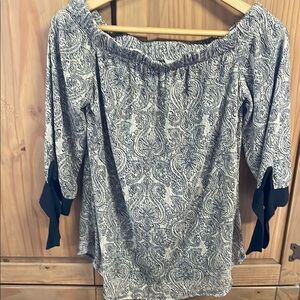 Paisley Off-Shoulder Top
